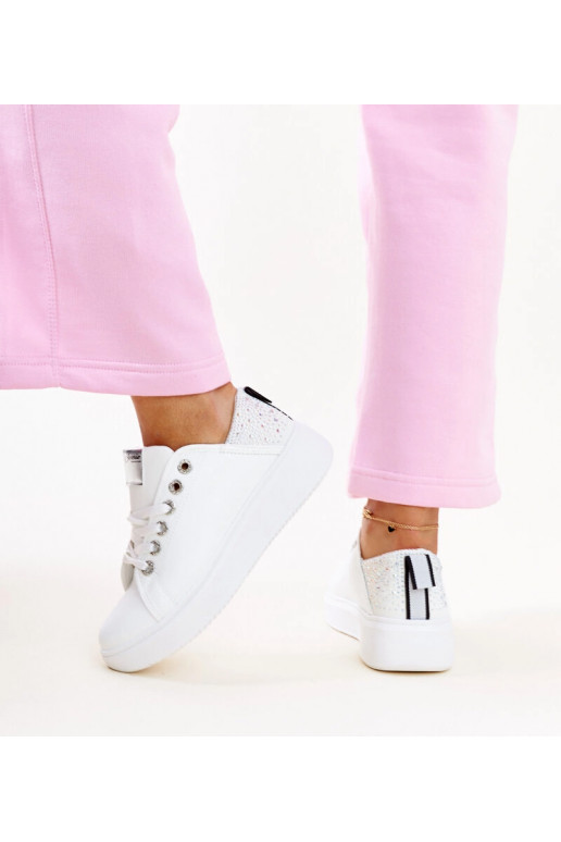 Balti-sudrabaini sporta apavi ar...