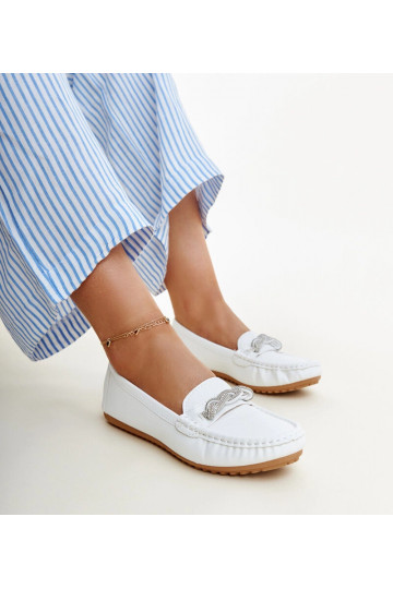 Adiba baltie mokasīni ar...