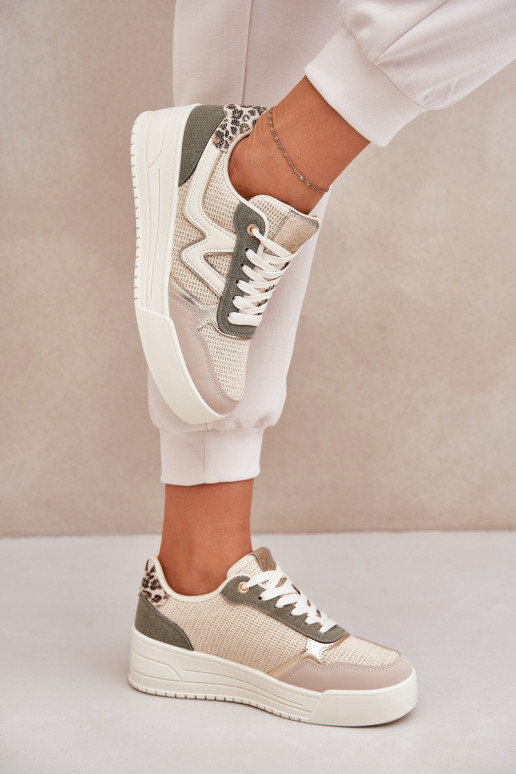 sporta apavi Sieviešu ar platformu ar leoparda kažokādas rakstu Zaļas krāsas Lorori sporta apavi Sieviešu ar platformu ar leoparda kažokādas rakstu Zaļas krāsas Lorori