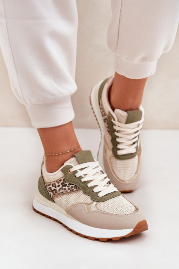 sporta apavi Sieviešu ar rakstiem ar platformu Zaļas krāsas Davinara