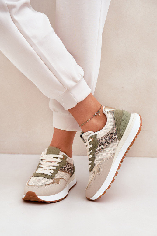 sporta apavi Sieviešu ar rakstiem ar platformu Zaļas krāsas Davinara