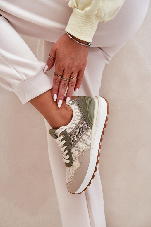 sporta apavi Sieviešu ar rakstiem ar platformu Zaļas krāsas Davinara