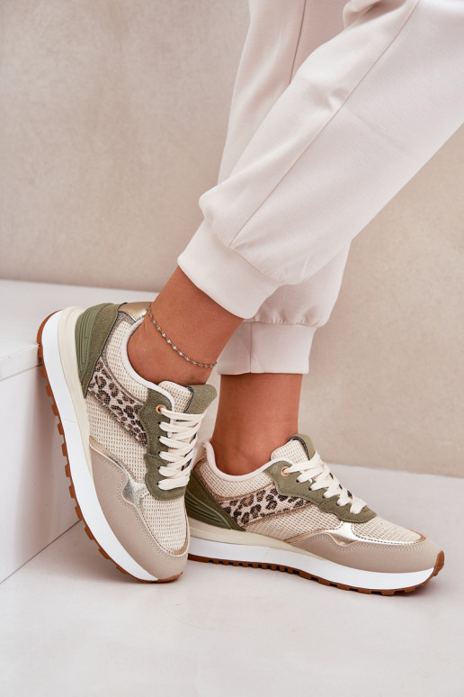 sporta apavi Sieviešu ar rakstiem ar platformu Zaļas krāsas Davinara