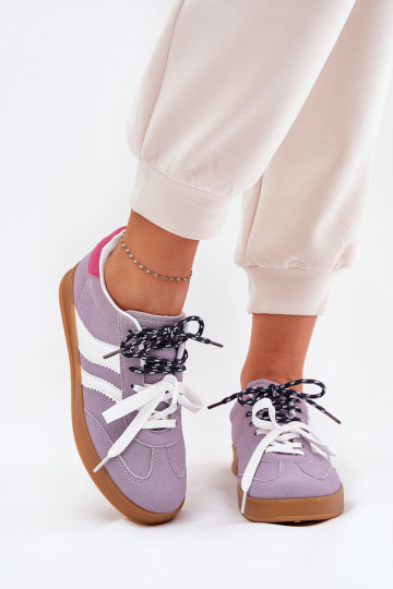 Zems Sneakers modeļa apavi Sieviešu Z PodInójnym Šņorēšanam Violeta krāsa Ventus