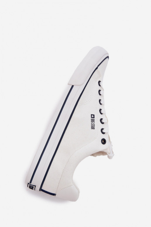 Zemi Vīriešu brīvā laika apavi Big Star NN174017 baltā krāsā Zemi Vīriešu brīvā laika apavi Big Star NN174017 baltā krāsā