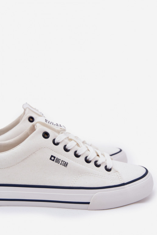 Zemi Vīriešu brīvā laika apavi Big Star NN174017 baltā krāsā Zemi Vīriešu brīvā laika apavi Big Star NN174017 baltā krāsā