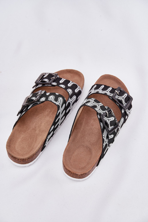 sieviešu čības ar sprādzēm Un mirdzēt S.Barski RB51-006 melnas krāsas sieviešu čības ar sprādzēm Un mirdzēt S.Barski RB51-006 melnas krāsas