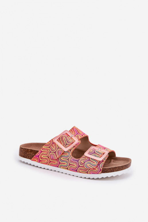 sieviešu čības ar sprādzēm Un mirdzēt S.Barski RB51-006 oranžas krāsas sieviešu čības ar sprādzēm Un mirdzēt S.Barski RB51-006 oranžas krāsas