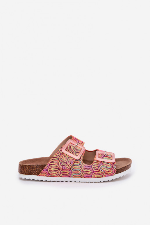 sieviešu čības ar sprādzēm Un mirdzēt S.Barski RB51-006 oranžas krāsas sieviešu čības ar sprādzēm Un mirdzēt S.Barski RB51-006 oranžas krāsas