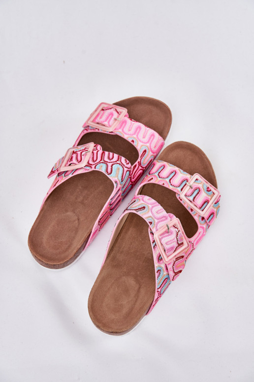 sieviešu čības ar sprādzēm Un mirdzēt S.Barski RB51-006 Rozā krāsas sieviešu čības ar sprādzēm Un mirdzēt S.Barski RB51-006 Rozā krāsas