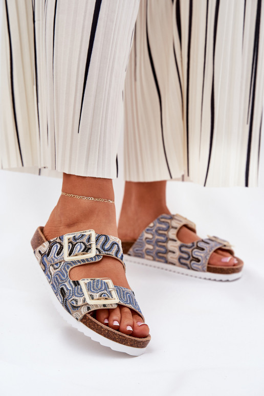 sieviešu čības ar sprādzēm Un mirdzēt S.Barski RB51-006 smilšu krāsas sieviešu čības ar sprādzēm Un mirdzēt S.Barski RB51-006 smilšu krāsas