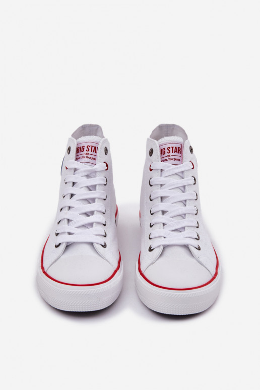Auduma Vīriešu brīvā laika apavi Big Star NN174305 HI-POLY SYSTEM baltas krāsas