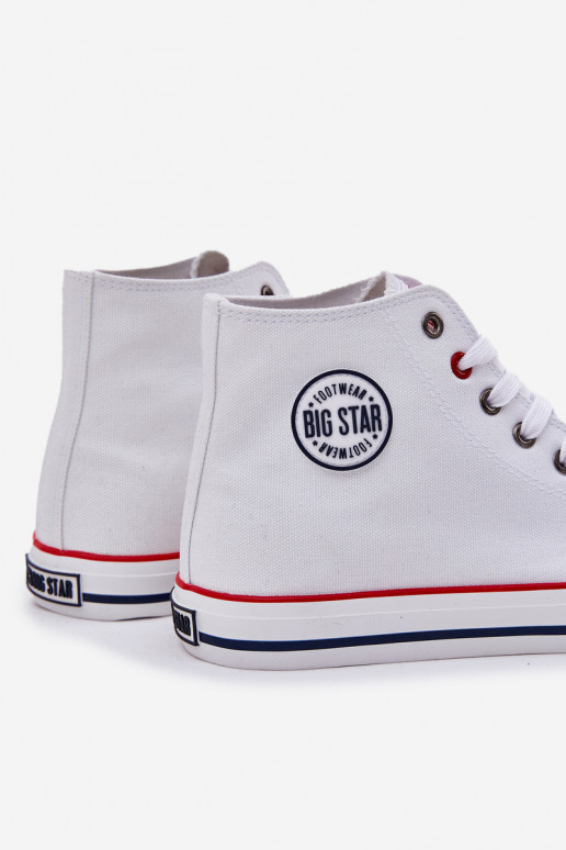 Auduma Vīriešu brīvā laika apavi Big Star NN174305 HI-POLY SYSTEM baltas krāsas