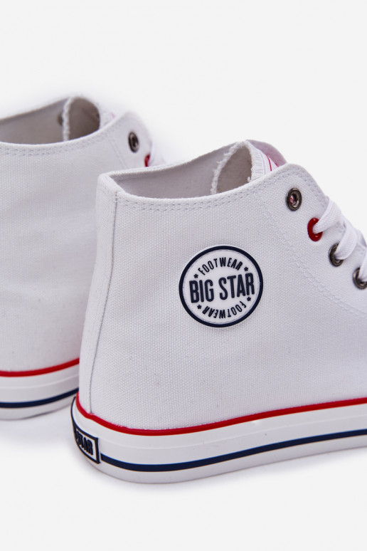 Auduma Vīriešu brīvā laika apavi Big Star NN174305 HI-POLY SYSTEM baltas krāsas