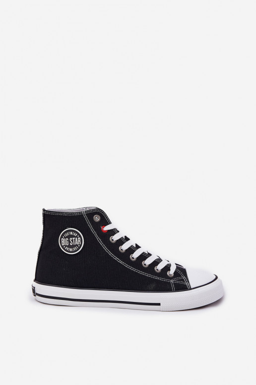 Auduma Vīriešu brīvā laika apavi Big Star NN174304 HI-POLY SYSTEM melnas krāsas