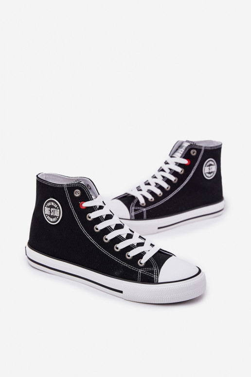 Auduma Vīriešu brīvā laika apavi Big Star NN174304 HI-POLY SYSTEM melnas krāsas