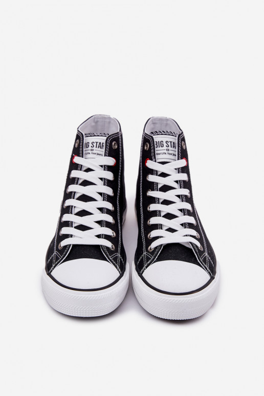 Auduma Vīriešu brīvā laika apavi Big Star NN174304 HI-POLY SYSTEM melnas krāsas