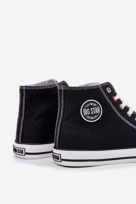 Auduma Vīriešu brīvā laika apavi Big Star NN174304 HI-POLY SYSTEM melnas krāsas