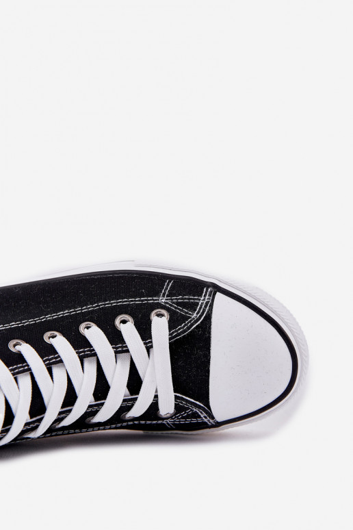 Auduma Vīriešu brīvā laika apavi Big Star NN174304 HI-POLY SYSTEM melnas krāsas