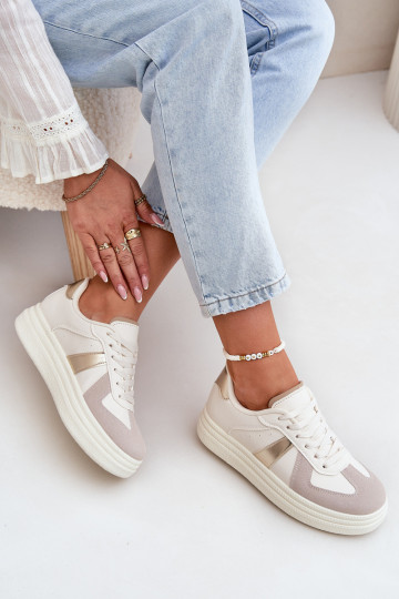 Eko Āda Sneakers modeļa apavi Sieviešu ar platformu smilšu krāsas Goriette
