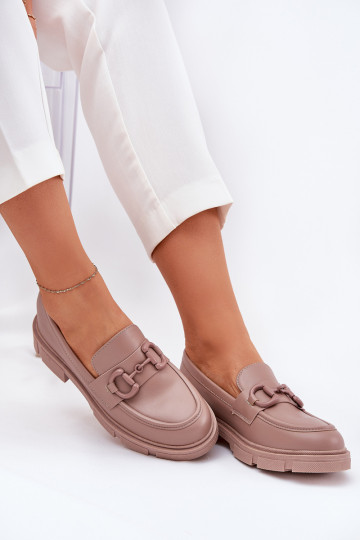 sieviešu mokasīni Eko Āda Ar greznu Detalem Haki krāsas Seftass