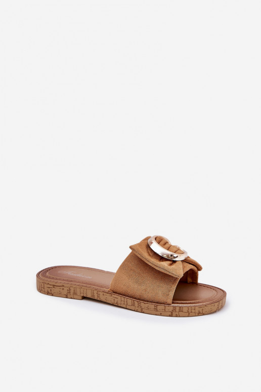 zempapēžu sieviešu čības Ar greznu Detalem brūnas krāsas Nellodra