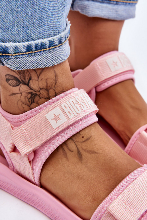 Sieviešu Sportiska stila sandales Big Star LL274729 Rozā krāsas