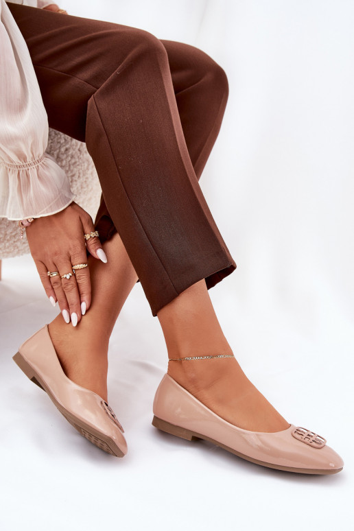 Laque Eleganta stila Balerīnas Sieviešu Ar greznu Detalem Vinceza 17377 smilšu krāsas Laque Eleganta stila Balerīnas Sieviešu Ar greznu Detalem Vinceza 17377 smilšu krāsas
