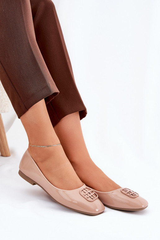 Laque Eleganta stila Balerīnas Sieviešu Ar greznu Detalem Vinceza 17377 smilšu krāsas Laque Eleganta stila Balerīnas Sieviešu Ar greznu Detalem Vinceza 17377 smilšu krāsas
