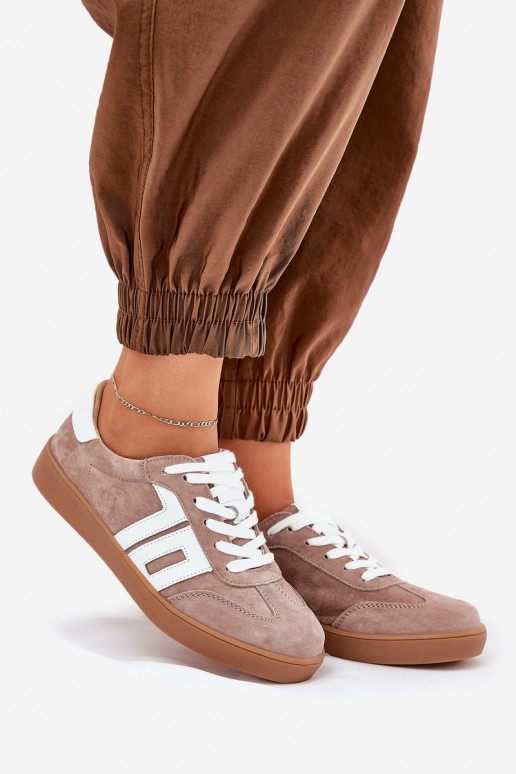 Sneakers modeļa apavi sporta apavi zamšādas Vinceza 79517 smilšu krāsas Sneakers modeļa apavi sporta apavi zamšādas Vinceza 79517 smilšu krāsas