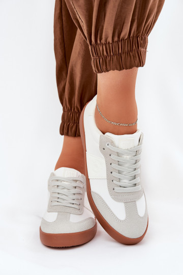 Sneakers modeļa apavi Sieviešu Big Star RR274371 Baltas-Pelēkas krāsas