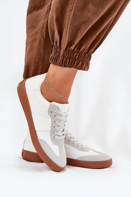 Sneakers modeļa apavi Sieviešu Big Star RR274371 Baltas-Pelēkas krāsas Sneakers modeļa apavi Sieviešu Big Star RR274371 Baltas-Pelēkas krāsas