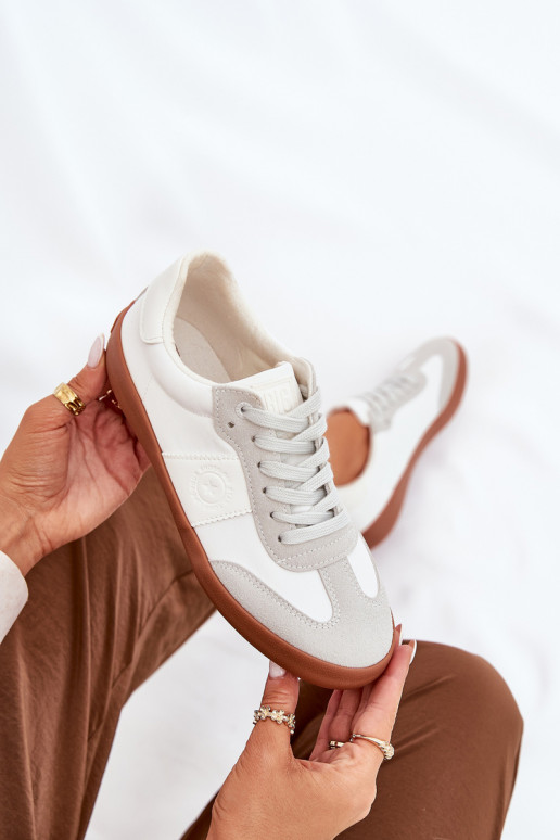 Sneakers modeļa apavi Sieviešu Big Star RR274371 Baltas-Pelēkas krāsas Sneakers modeļa apavi Sieviešu Big Star RR274371 Baltas-Pelēkas krāsas