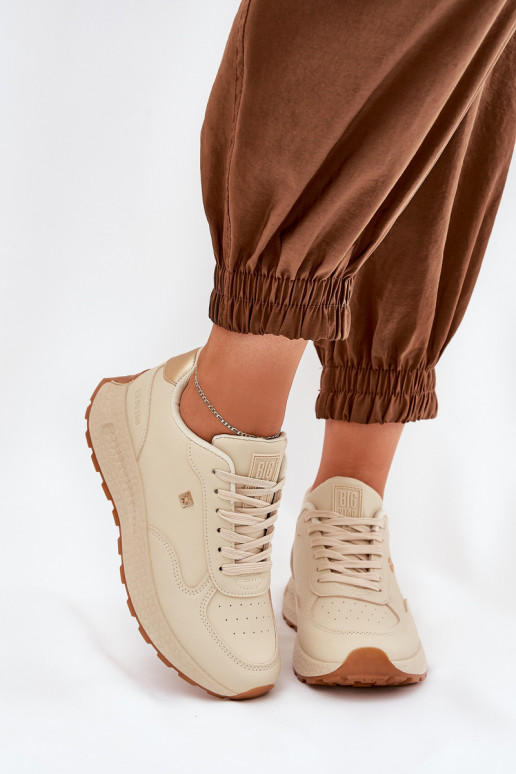 Gaisma sporta apavi Sieviešu Big Star RR274630 HI-POLY SYSTEM smilšu krāsas