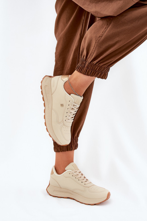 Gaisma sporta apavi Sieviešu Big Star RR274630 HI-POLY SYSTEM smilšu krāsas