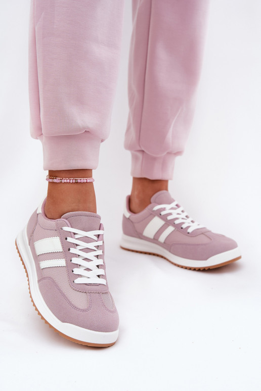 Sneakers modeļa apavi Sieviešu Z Eko zamšādau Violeta krāsa Tā irrinils