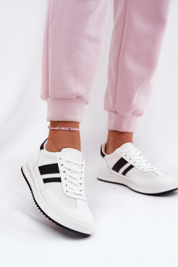 Sneakers modeļa apavi Sieviešu Z Eko zamšādau baltas krāsas Tā irrinils