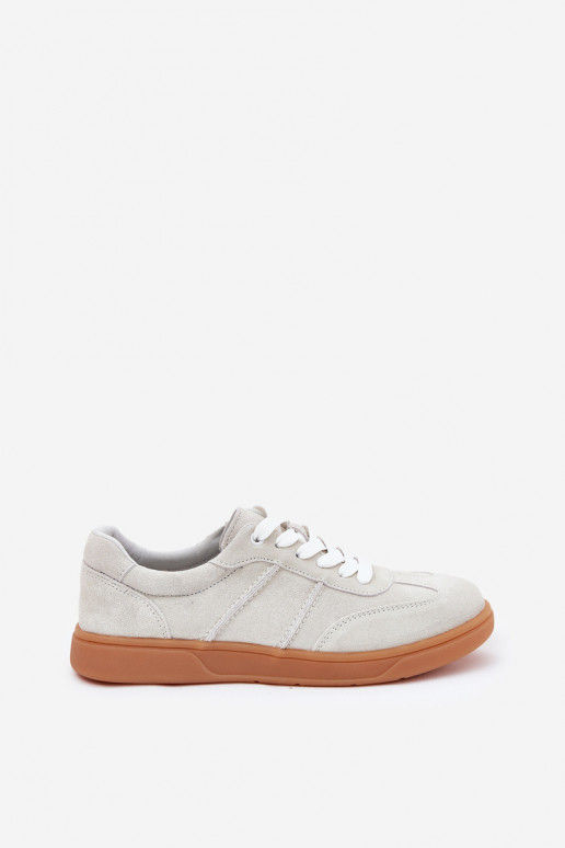 zamšādas Zems Sneakers modeļa apavi Sieviešu Pelēkas krāsas Paliana