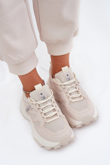 sporta apavi Sneakers modeļa apavi Sieviešu Uz biezas zoles smilšu krāsas Prononice