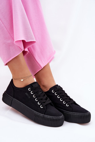 Auduma sieviešu puszābaki Big Star RR274403 melnas krāsas