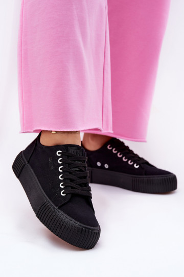 Auduma sieviešu puszābaki Big Star RR274403 melnas krāsas 2