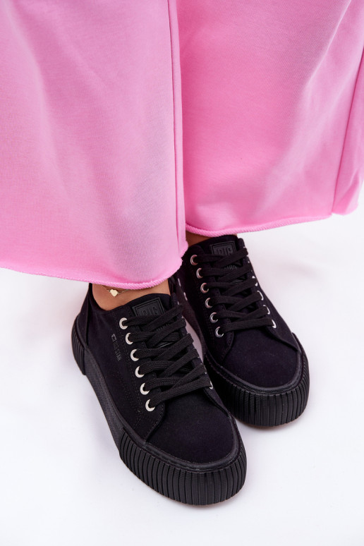 Auduma sieviešu puszābaki Big Star RR274403 melnas krāsas