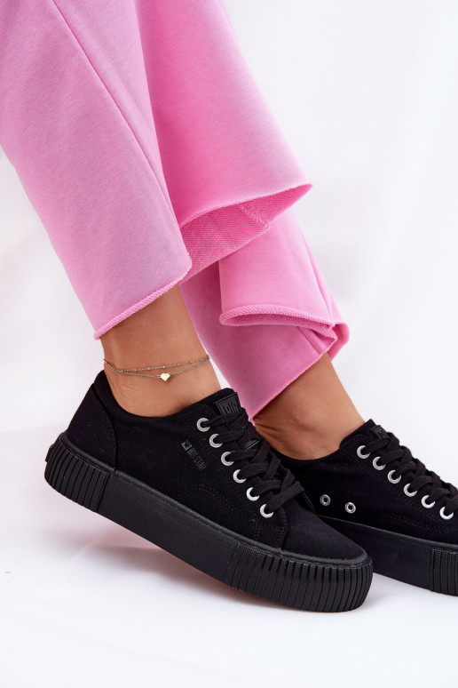 Auduma sieviešu puszābaki Big Star RR274403 melnas krāsas