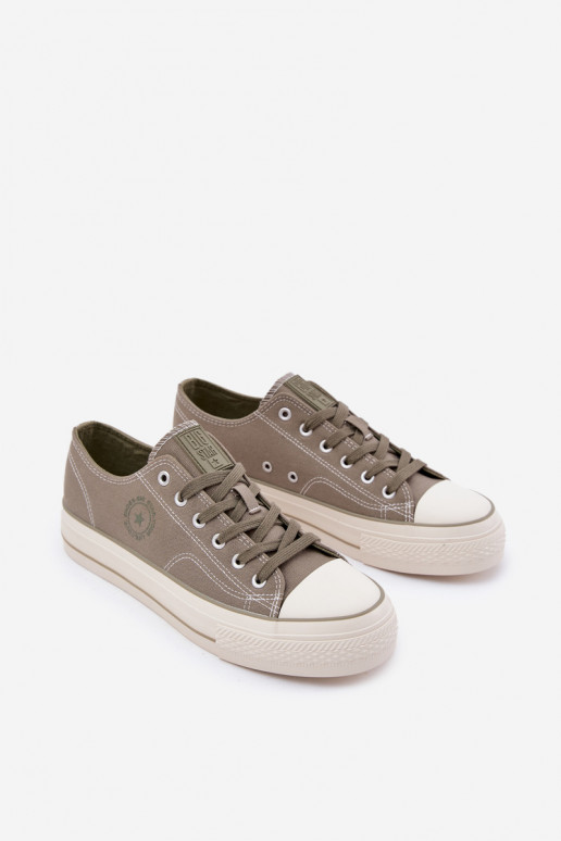 Vīriešu brīvā laika apavi ar platformu Big Star RR174325 Zaļas krāsas