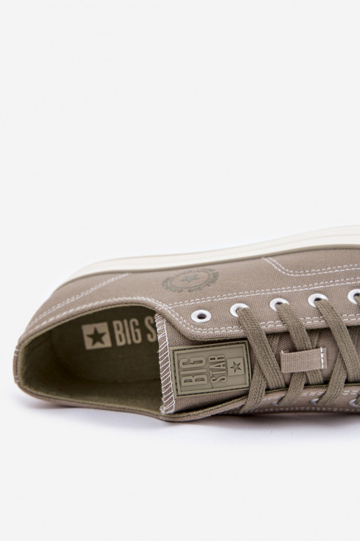 Vīriešu brīvā laika apavi ar platformu Big Star RR174325 Zaļas krāsas