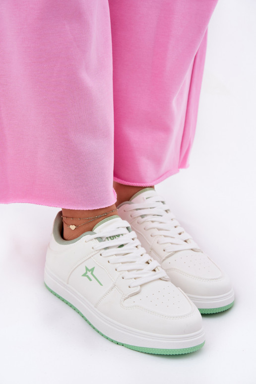 Sneakers modeļa apavi Sieviešu Big Star RR274A246 HI-POLY SYSTEM baltas krāsas