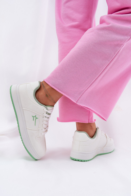 Sneakers modeļa apavi Sieviešu Big Star RR274A246 HI-POLY SYSTEM baltas krāsas