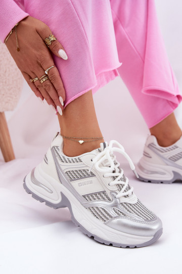 Sneakers modeļa apavi Sieviešu Big Star RR274A195 baltas krāsas