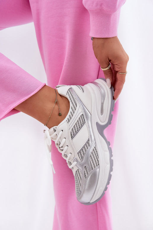 Sneakers modeļa apavi Sieviešu Big Star RR274A195 baltas krāsas