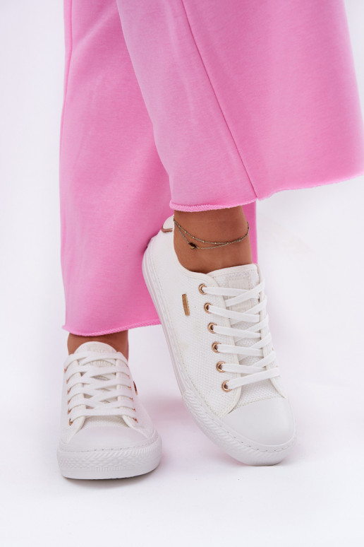 Auduma sieviešu puszābaki Big Star RR274766 baltas krāsas